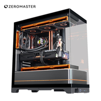 Zeromaster ATX Gaming PC Case High Airflow Tempered Glass ARGB Mid Tower Computer Chassis