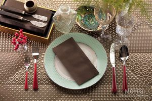 Serviettes en <span class=keywords><strong>papier</strong></span> jetables brunes |   Serviettes à main en lin doux et absorbant, 1 plis, pour la cuisine, la salle de bain, les dîners, les événements |   50 paquets - Product Image 5