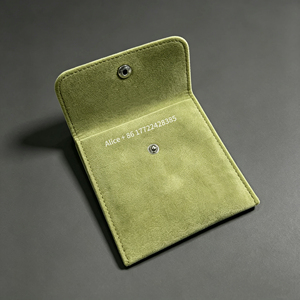 Factory Wholesale In Stock Custom Small Brand Jewelry Pouch Luxury Packaging Bag For Women Necklace Bracelet Available - Product Image 5