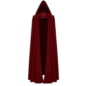 Medieval Hooded Coat <b>Gothic</b> Cape Long Trench Halloween Devil Witch Death Cloak - Product Image 1