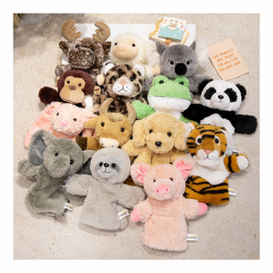 Marioneta de Peluche de Animales del Bosque de Alta Calidad de 28 cm, 14 Animales, Marioneta de Mano de Peluche para la Enseñanza de Cuentos y Representaciones Escénicas - Product Image 1