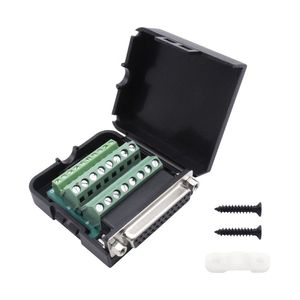 Chất lượng cao DB25 D-SUB 25pin Breakout Board nối nữ Nut loại với nhà ở - Product Image 1