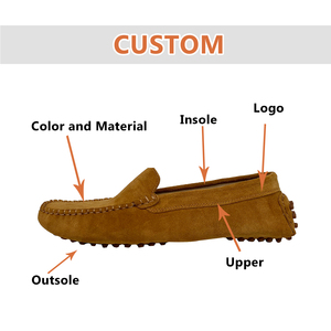 <span class=keywords><strong>Luxe</strong></span> unisexe Penny <span class=keywords><strong>mocassin</strong></span> chaussures chaussures habillées et Oxfords imperméable en cuir véritable dernier mocassins <span class=keywords><strong>daim</strong></span> bateau chaussures pour hommes - Product Image 2