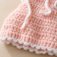Poupée Reborn en Silicone Intégral de 6 Pouces, Bébé Endormi avec Bonnet au Crochet et Barboteuse à Bordure Blanche, Poupée Nouveau-né pour Jeu d'Imitation