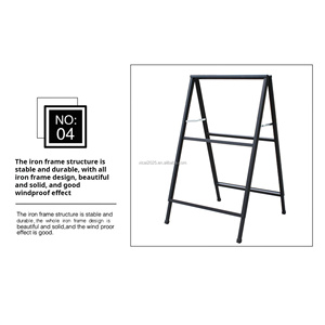Présentoir de panneau d'affichage vertical en métal KT Board Sign Stand Affiche de <span class=keywords><strong>recrutement</strong></span> Présentoir au sol Panneau publicitaire - Product Image 5