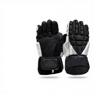 Unisex Waterproof Insulated Non-Slip Ice Hockey Gloves Hook Loop Closure Heavy Duty Cold Weather Protection Leather Sports - Product Image 1