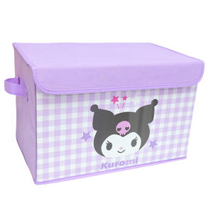 Boîte <span class=keywords><strong>de</strong></span> rangement pliable et portable en tissu imprimé motif dessin animé pour livres, collations, vêtements, jouets, idéale pour dortoir et voiture - Product Image 5