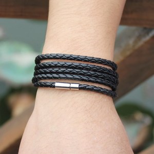 Men's and women's handcrafted multi-layer leather rope woven <b>bracelets</b> - Product Image 1