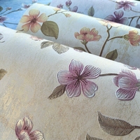 Papier d'emballage floral de luxe rétro de style chinois, série Tao Yuan, papier gaufré à feuille d'or pour les fleuristes et les fournitures de design floral