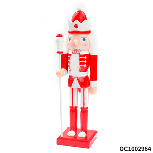 Ornements de Noël faits à la main sculpture sur <span class=keywords><strong>bois</strong></span> soldat <span class=keywords><strong>casse</strong></span>-<span class=keywords><strong>noisette</strong></span> décorations de Noël de luxe figurine jouets - Product Image 2
