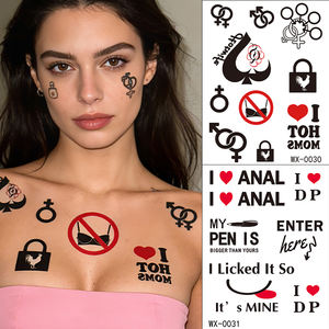 สติกเกอร์รอย<span class=keywords><strong>สัก</strong></span>ชั่วคราวแบบกำหนดเอง สติกเกอร์รอย<span class=keywords><strong>สัก</strong></span>ชั่วคราวกันน้ำ รอยสักบนใบหน้า - Product Image 5