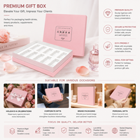 Boîte à parfum unique de haute qualité, couleur rose, boîte cadeau rigide à tiroir pliable pour coffret cadeau