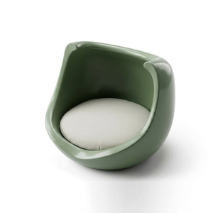 Cama para Gatos Moderna con Diseño de Concha Brillante, Minimalista, Semiabierta, con Tapete Suave, Decoración para Sala de Estar, Casa para Mascotas - Product Image 4