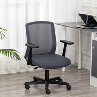 Chaise de bureau avec dossier et soutien du cou, chaise de bureau ergonomique en maille pour cadres