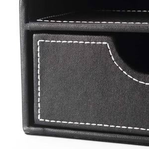 ที่จัดระเบียบโต๊ะทำงานหนัง FOSKA แบบหลายช่อง สำหรับเก็บรีโมท ที่ชาร์จ เครื่องสำอาง <span class=keywords><strong>ปากกา</strong></span> และอื่นๆ - Product Image 4