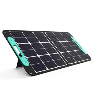 Mono Solar Cells Portable Solar Panel 100W 120W Foldable Solar Panel with Usb Output for Outdoor PET CE Guangzhou 1150*525mm 24%