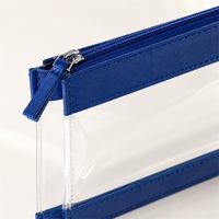 Pochette cosmétique en PVC avec logo personnalisé, pochette de maquillage transparente, organiseur de toilette imperméable pour voyage, sac à fermeture éclair en PVC, kit de beauté à étiquette privée