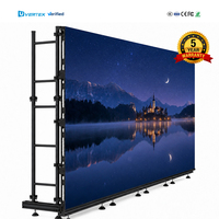 Panel Layar LED Gereja Dalam Ruangan 3X4m, Layar LED Tahan Air Luar Ruangan, Papan Tanda LED 500*500mm P2.6 P2.9 P3.91 Kabinet LED