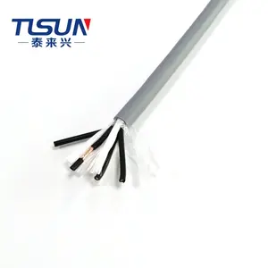 YY Cable de Control 4 núcleos 0.75mm2 gris funda de PVC Cable Flexible
