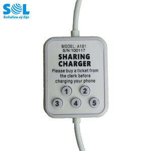 Nueva idea Autoservicio Teléfono móvil 3 en 1 Alquiler de cable de carga Compartir carga con máquina de código de boleto - Product Image 4