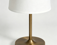 Lampe de table de chevet LED personnalisée Kawell pour hôtel, fournisseur d'usine, avec abat-jour en tissu Empire