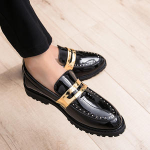 Zapatos de Cuero Clásicos Formales de Negocios para <span class=keywords><strong>Hombre</strong></span>, Estilo Británico Oxford, <span class=keywords><strong>Mocasines</strong></span> de Lujo para Fiesta - Product Image 1
