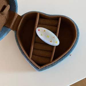 Yjl नई कोरियन शैली रेट्रो मीठा अंडाकार आकार मिनी एसीटेट बालों की क्लिप - Product Image 3