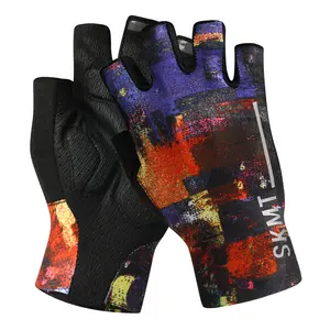 Eco-friendly Half Finger Mens Cycling Gloves Custom Mountain Bike Gloves Sport Fingerless Bicycle Accessories Factory