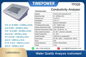 جهاز تحليل الموصلية المخبري TIMEPOWER TP320 قابل للتخصيص، مقياس جودة المياه، جهاز قياس الموصلية والمواد الصلبة الذائبة الكلية والمقاومة - Product Image 6