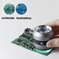 High Quality Custom Optical Instruments 10x UV LED Magnifier Wholesale Handheld Screen Magnifier Detection Tool