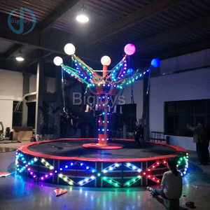 Vendita calda all'aperto 5 persone rotante trampolino <span class=keywords><strong>bungee</strong></span>/salto con luci a LED per bambini - Product Image 6