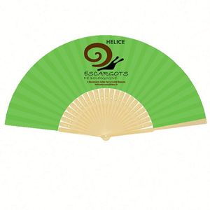 Custom <b>Hand</b> <b>Fan</b> for Wedding Promotion Fabric Wooden Bamboo Paper with Art Logo <b>Hand</b>-painted Sublimating Folding Favor - Product Image 2