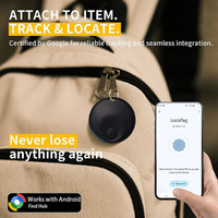 Localizador de Objetos Air-Tag Compatible con Android, Etiqueta Antipérdida Bluetooth Ultraligera para Llaves, Cartera, Equipaje, Mochila, Buscador Portátil