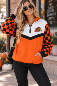 Giacche Sportive in Pile da <span class=keywords><strong>Donna</strong></span> Personalizzate <span class=keywords><strong>Oversize</strong></span> con Mezza Zip e Collo Alto, Vestibilità Ampia Casual, Vendita all'Ingrosso - Product Image 5