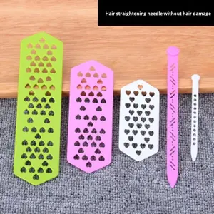 Agujas de plástico para el cabello caliente, rizador de peluquería, aguja para tirar del cabello, rebanadas para tirar del cabello que no dejan marcas, herramientas de nuevo producto para salón - Product Image 3