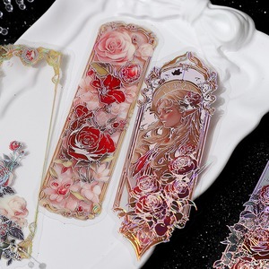 Paquete de Pegatinas Decorativas con Lámina Dorada de la Serie Moonlight, 12 Hojas/Paquete, Autoadhesivas para Manualidades y Decoración Navideña - Product Image 4