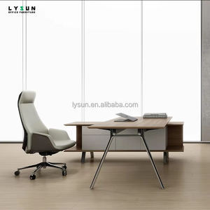 Bureau de direction en forme de L, luxueux, durable, écologique, pour PDG, <span class=keywords><strong>directeur</strong></span>, manager, bureau à domicile minimaliste, montage facile, bois MFC - Product Image 1