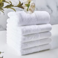 Large White Towels Bath Set Luxury 5 Star Hotel 100% Cotton Hand Bath Kids Towels