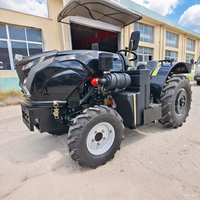 Traktor Roda 4x4 Multifungsi Traktor Roda Diesel Kehutanan 80 HP Mesin Teknik Traktor Suspensi Hidrolik