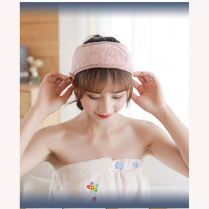 Diademas de Spa de Forro Polar Coral para Mujeres y Niñas, Cintas Elásticas para Maquillaje Facial, Baño o Ducha - Product Image 5