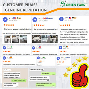 Tocador de maquillaje de fábrica para niñas, muebles de lujo, tocador para maquillaje, tocador de dormitorio moderno con espejo de luz Led - Product Image 6