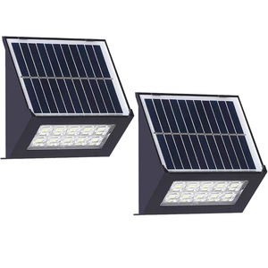 Solar Outdoor Wall Lamp <b>Led</b> 12V 20 Degree Beam Angle Polycarbonate <b>Diffuser</b> Square Shape For Garden Villa Exterior <b>Lighting</b> - Product Image 1