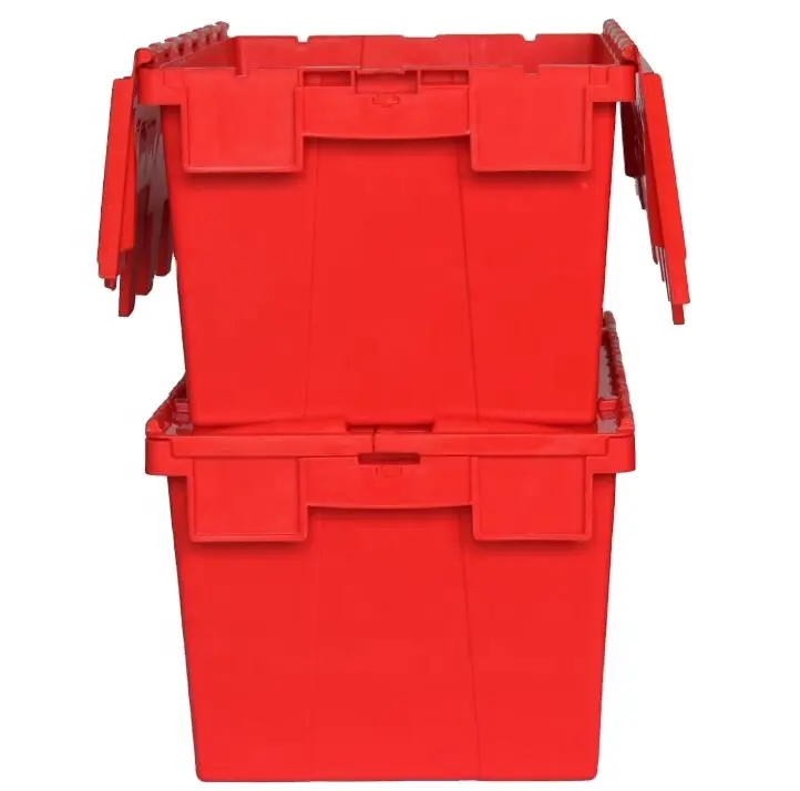 सस्ते प्लास्टिक टोकरा थोक प्लास्टिक ठोस बॉक्स गोदाम भंडारण पुनर्चक्रण योग्य टोकरा