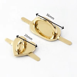 Meetee Bf378 Bf343 25/36Mm Hình Trái Tim Kẽm Hợp Kim Vòm Cầu Khóa Phần Cứng Cho Tự Làm Túi Túi Túi Xách Ví Khóa Phụ Kiện - Product Image 2