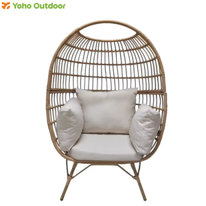 Phong cách hiện đại mây trứng ghế nóng bán trong nhà và ngoài trời trứng đu với đứng cho khách sạn công viên và đồ nội thất sân vườn - Product Image 1