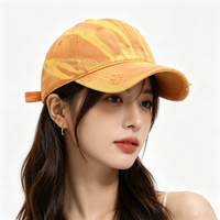 Hoge kwaliteit katoenen pet voor volwassenen, etnisch gestreept, luxe 6-panel pet, ongestructureerde retro baseballcap