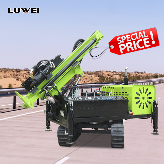 High Quality LUWEI 42KW Compact Multi-Purpose Solar Piling Drilling Machine One Click Electric Start Customizable for Highway