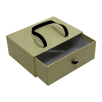 Emballage cadeau coulissant de couleur rose personnalisé de haute qualité écologique Boîte à tiroir en papier personnalisée avec extracteur pour cadeau