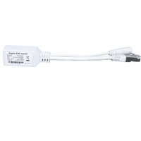 Inyector y Divisor PoE Gigabit Rápido 10/100/1000, Cable PoE para Cámara IP y Punto de Acceso WiFi