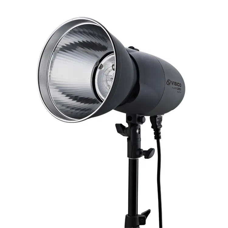 Compact studio flash with built in radio receiver and photo equipments for photography